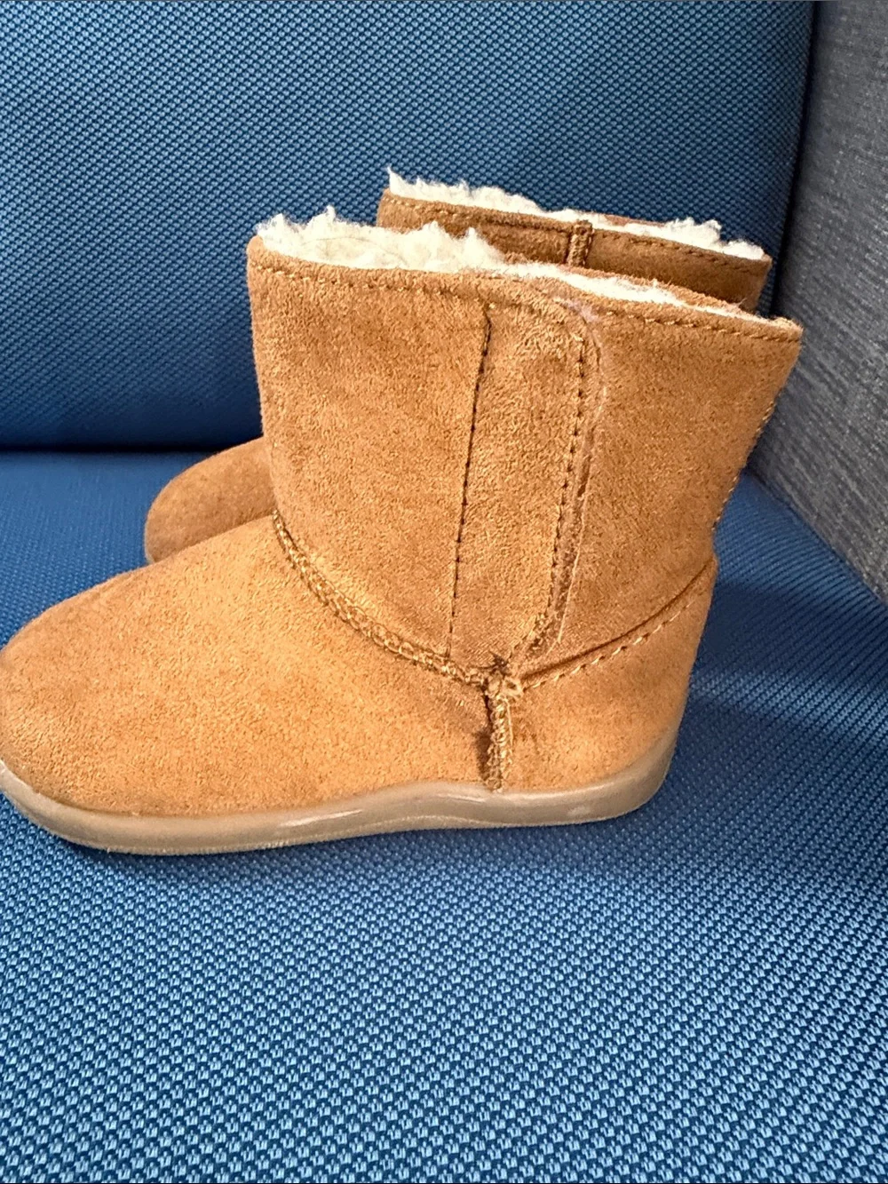 Toddler black Ankle Boots size 6 & Tan Boots size 5 set